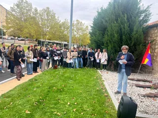 Homenaje en la tapia del cementerio a los 15 fusilados de 1936 en Salamanca | Salamanca24horas