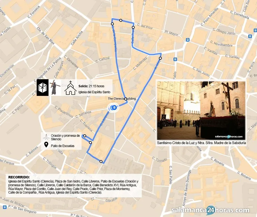 Horario y recorridos Hermandad universitaria