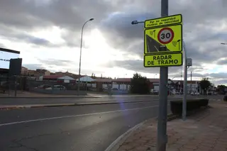 Radar de tramo de la avenida de Lasalle, uno de los más multones de la ciudad de Salamanca