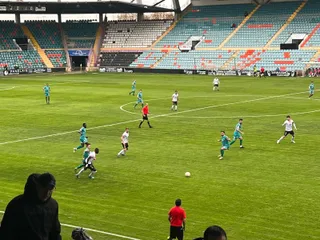 Imagen del duelo entre el Salamanca CF UDS y el Atlético Astorga.