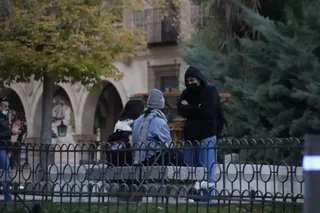 Gente en la Plaza de los Bandos