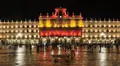 La Plaza Mayor de Salamanca iluminada con la bandera de España - Ayuntamiento de Salamanca