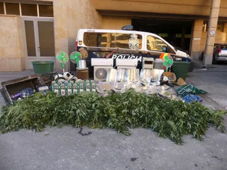 Marihuana localizada en la vivienda de Buenos Aires