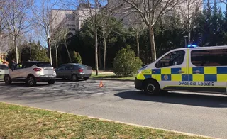 Accidente junto a la glorieta de Filiberto Villalobos