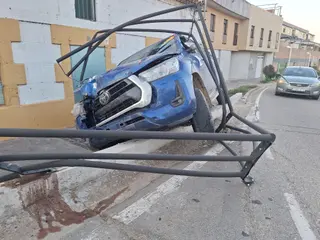 Imagen del estado en el que ha quedado el vehículo