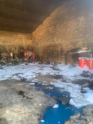 Incendio en una nave en Cabezabellosa de la calzada