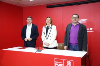 Fernando Pablos, Rosa Rubio y Juan Luis Cepa ofrecen una rueda de prensa para informar sobre los Presupuestos de la Comunidad en relación con Salamanca