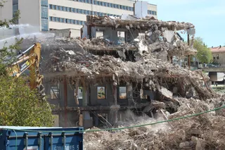 Demolición del hospital clínico de Salamanca (1)
