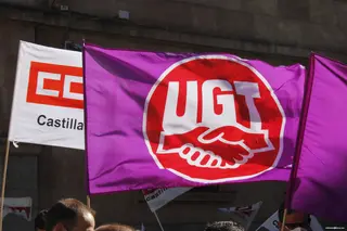 Bandera de UGT