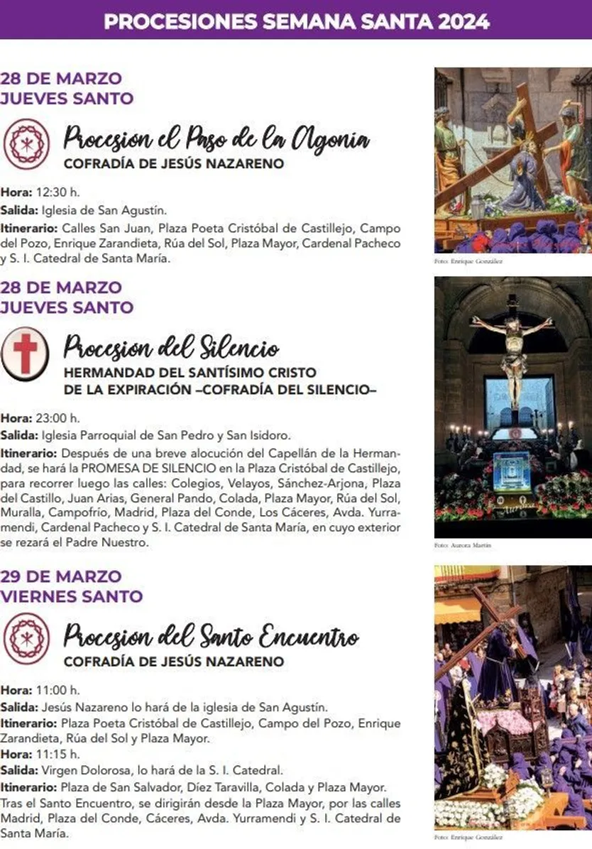 Procesiones Semana Santa Ciudad Rodrigo 2