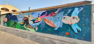 Un nuevo mural de arte urbano de más de 10 metros decora las calles de Vega de Tirados