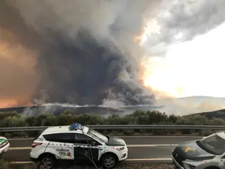 Imagen Del Incendio En La Tejera a Vista De Pájaro. Foto @naturalezacyl
