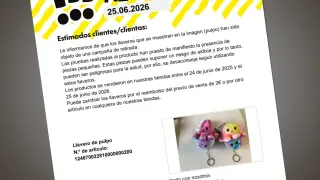 Retiran unos llaveros de una conocida cadena de bazares por riesgo de asfixia - FACUA