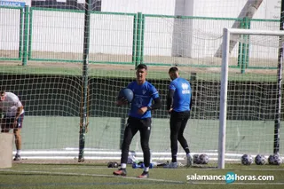 Aliste, en un entrenamiento de la pasada temporada.