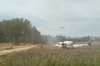 Incendio en Fresno Alhándiga.
