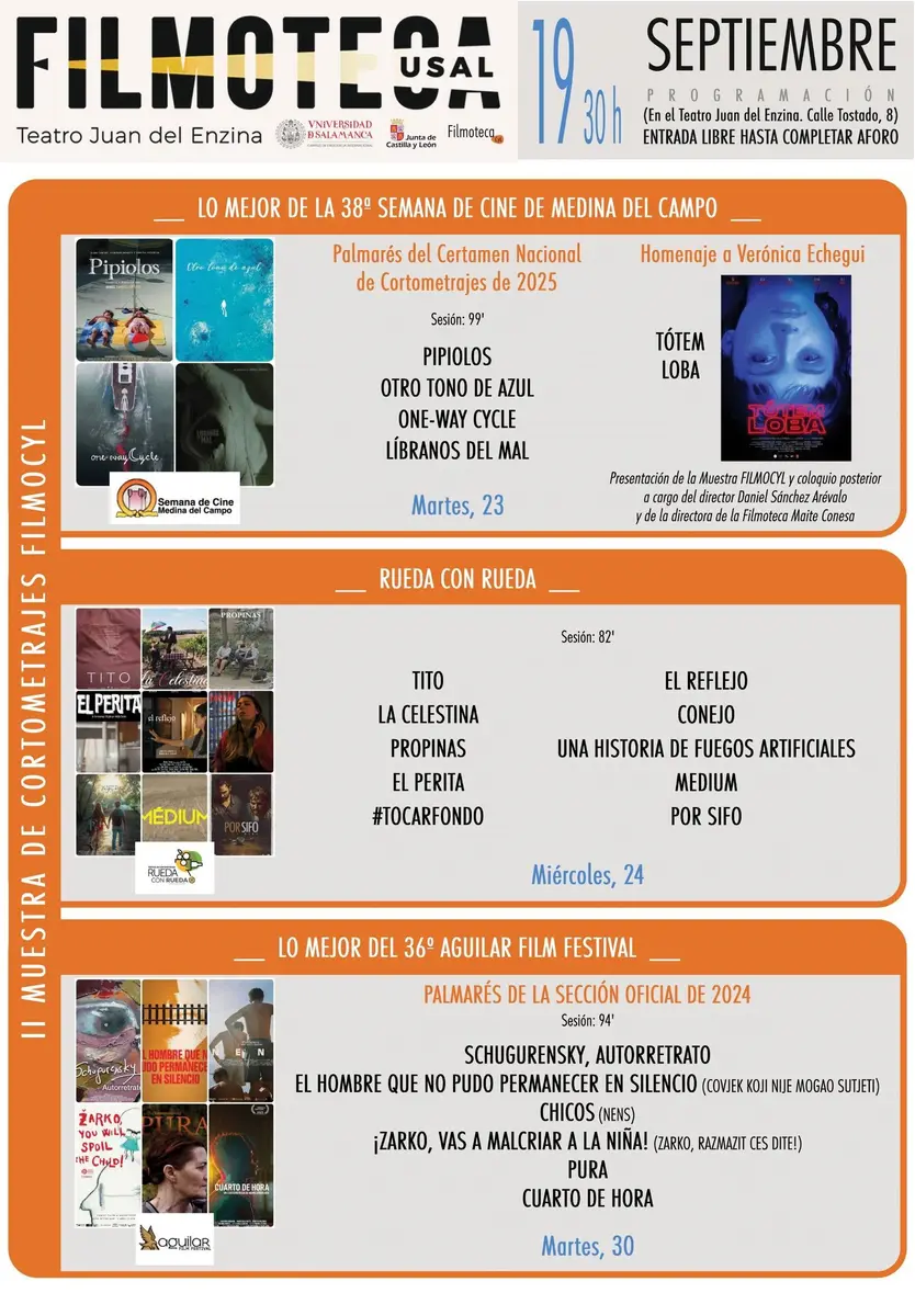 Segunda Edición de la muestra de cortometrajes FILMOCYL