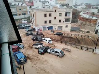 Zona damnificada en Turís, Valencia, uno de los lugares más afectados por la DANA