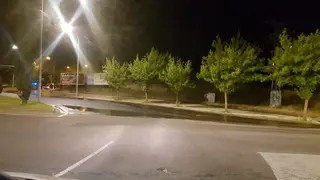 Reventón en el paseo de los Olivos