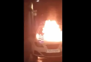 Queman un coche de la Policía Local y lo suben a las redes | Social Drive