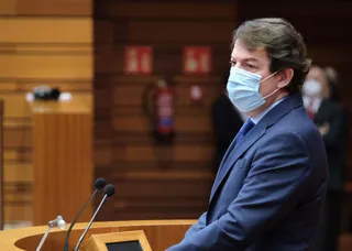 Alfonso Fernández Mañueco, en una comparecencia en las Cortes. | FOTO: ICAL