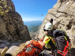 Operación de rescate, emergencias del 1-1-2 Castilla y León en montaña. Foto Comunicación Junta de Castilla y León