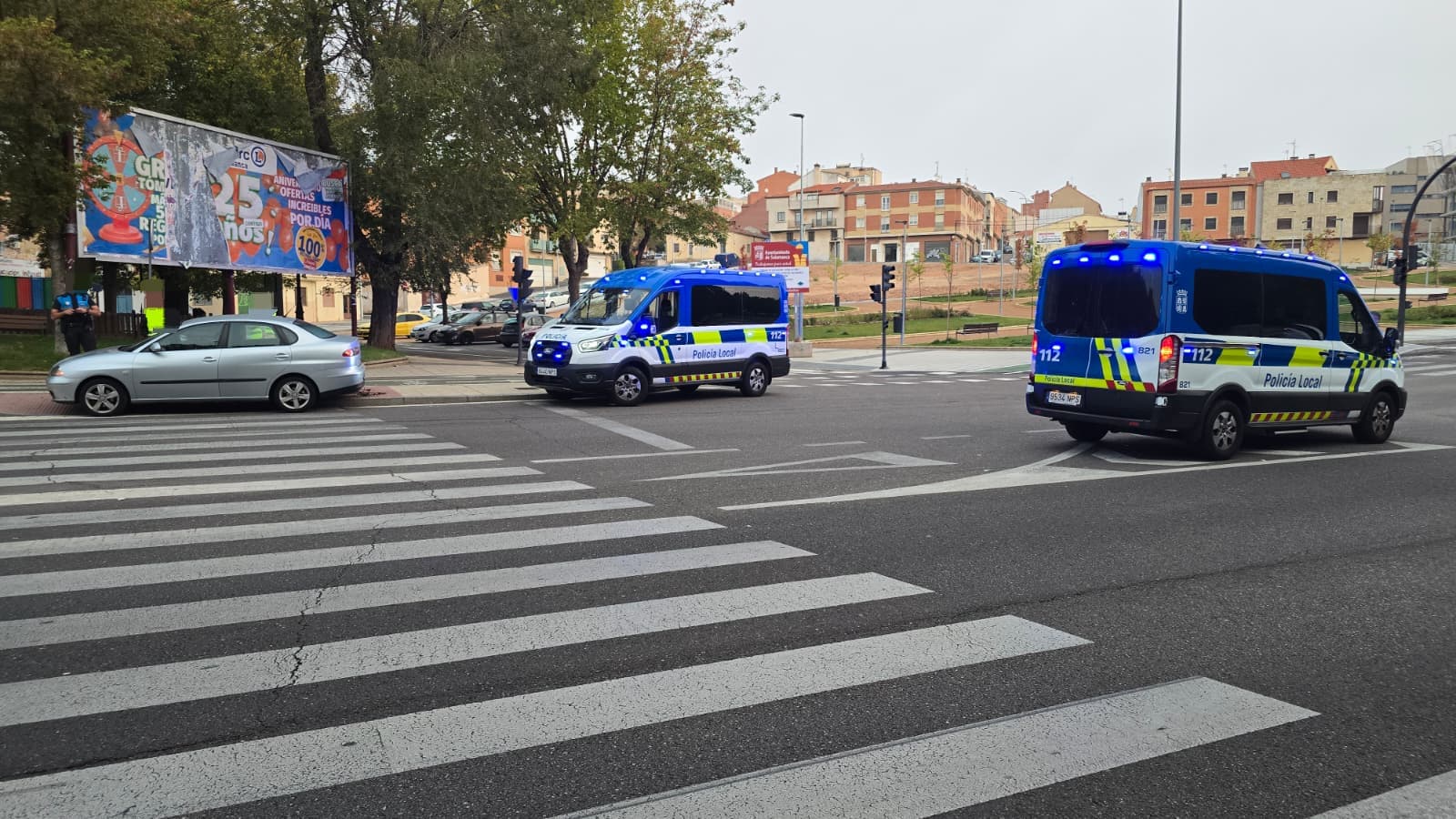 Un incidente que ha movilizado hasta el lugar a dos furgones de la Polic&iacute;a Local de Salamanca y que se ha saldado sin heridos, seg&uacute;n ha podido saber SALAMANCA24HORAS.&nbsp;