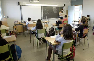 Clase/aula en el primer día de curso del 2020