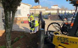 Obras en el cementerio de Guijuelo