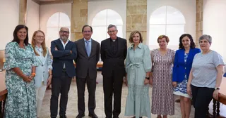 Jurado con rector UPSA y gerente Fundación