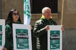 Movilización de CSIF en protesta por el estancamiento en las negociaciones del nuevo Estatuto Marco del personal sanitario y la falta de respuesta por parte del Ministerio de Sanidad