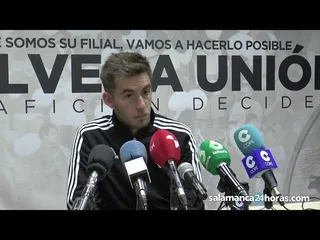 Rueda de prensa de Pablo Cortés tras el Salmantino - Unionistas