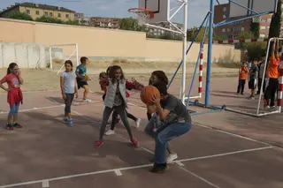 Día del deporte en la escuela.