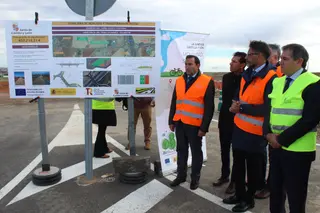 Visita de las obras del nuevo corredor verde y carril bici entre Salamanca y Villamayor