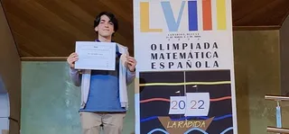 Nicolás Maíllo logra una medalla de plata en la Olimpiada Matemática Española. Foto USAL