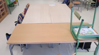 Aula de un colegio de Infantil y Primaria