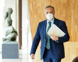 El presidentes de las Cortes y de la Fundación de Castilla y León, Carlos Pollán
