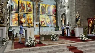 Inauguración retablo iglesia Peñaranda