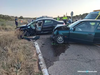 Accidente en cruce de la Urbanización Peñasolana 7