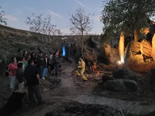 Visita teatralizada en Siega Verde