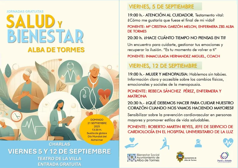 Alba de Tormes celebra el mes del Alzheimer con jornadas sobre salud y bienestar