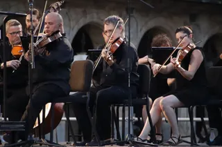 Concierto de la Orquesta sinfónica de Castilla y León. Foto de archivo