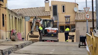Obras en el barrio de Chamberi y calle cordel en vistahermosa
