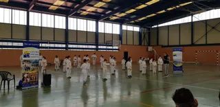 Un momento del Torneo de karate Ciudad de Peñaranda