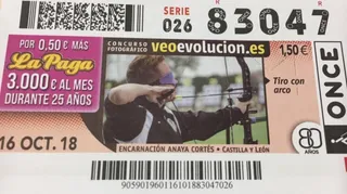 Daniel Martín Anaya cupón ONCE