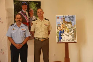 |Presentación del ejercicio de la guardia real en Salamanca
