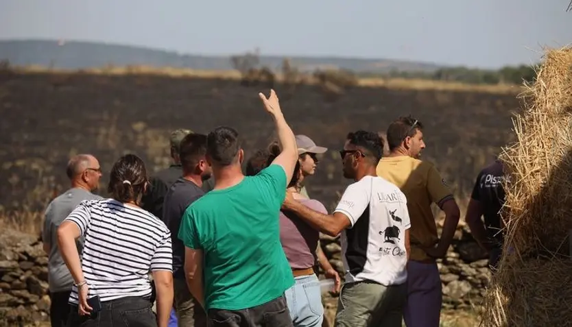 Así ha sido la actución de los Servicios de Extinción para sofocar el incendio en Castillejo de Martín Viejo