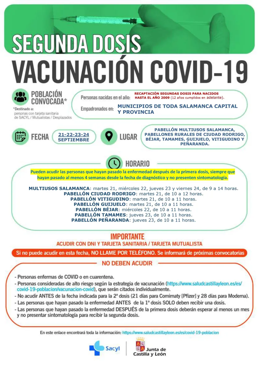 TODA SALAMANCA CAPITAL Y PROVINCIA RECAPTACIOìN SEGUNDAS DOSIS 21 24 SEPTIEMBRE 2021 (1)