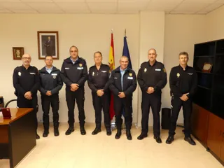 Los responsables de Policía de Securanza Pública de Guarda de Portugal visitan las dependencias de Policía Nacional de Salamanca