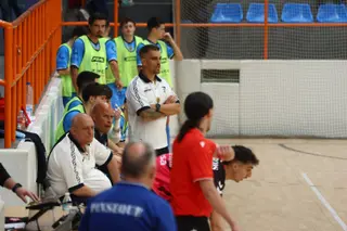Chema Sánchez, entrenador del Salamanca Fútbol Sala.
