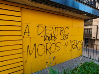 Realizan pintadas racistas en la sede del PSOE de Salamanca